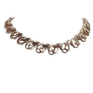 Vintage Coro gold colored link choker.